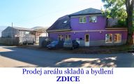 Prodej arel sklad 620 m2 + 5x byt (!), ZDICE, pobl Exit D5.