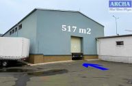 Njem skladov haly 517 m2, rampa, BEROUN (Exit dlnice D5)