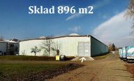 Skladov� hala 896 m2, vjezd + rampa TIR, izolovan�, �valy u Prahy