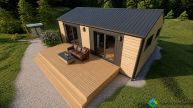 Prodej modulov�ho rodinn�ho domu 2+kk, 54 m2, pozemek 369 m2