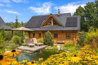 Prodej luxusnho srubu u Vltavy, pozemek 1018 m2, Albrechtice nad Vltavou - jezd