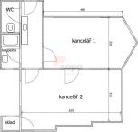 2 kancel��e/atel��r, 47 m2, 1.patro, Praha 1, ul. N�rodn�,u metra, n�jemce neplat� provizi RK