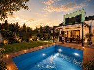 Prodej stylov�ho bytu 4+kk 80m2 s terasou 28m2 v novostavb� s baz�nem a zahradou 185 m and sup2;